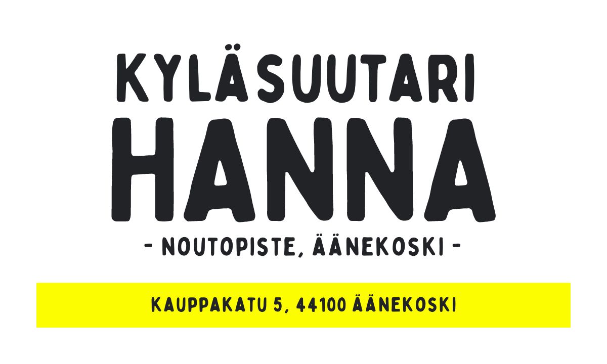 Kyläsuutari Hannan Noutopiste avautuu Äänekoskelle, ÄäneKosken Tuote Oy:n yhteyteen (Kauppakatu 5, 44100 Äänekoski)